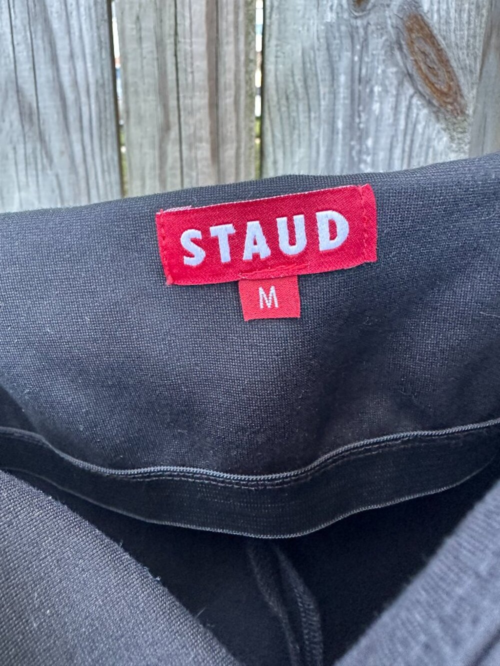 STAUD Black Rainbow Rhinestone Strap Square Neck Camisole Top M - Picture 6 of 10